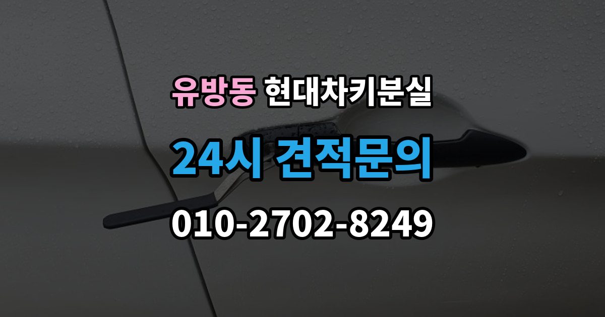 유방동 현대 차키 분실 정비소와 서비스센터 중 어디를 먼저 갈지