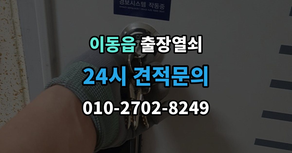 이동읍 출장 열쇠 잃어버린 뒤 예비키로 해결되는 상황