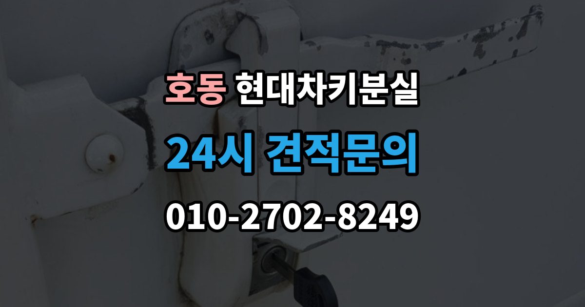 용인시 처인구 호동 현대 차키 분실 출장 안내 - 운행 중 경고 메시지가 뜨는 원인 정리