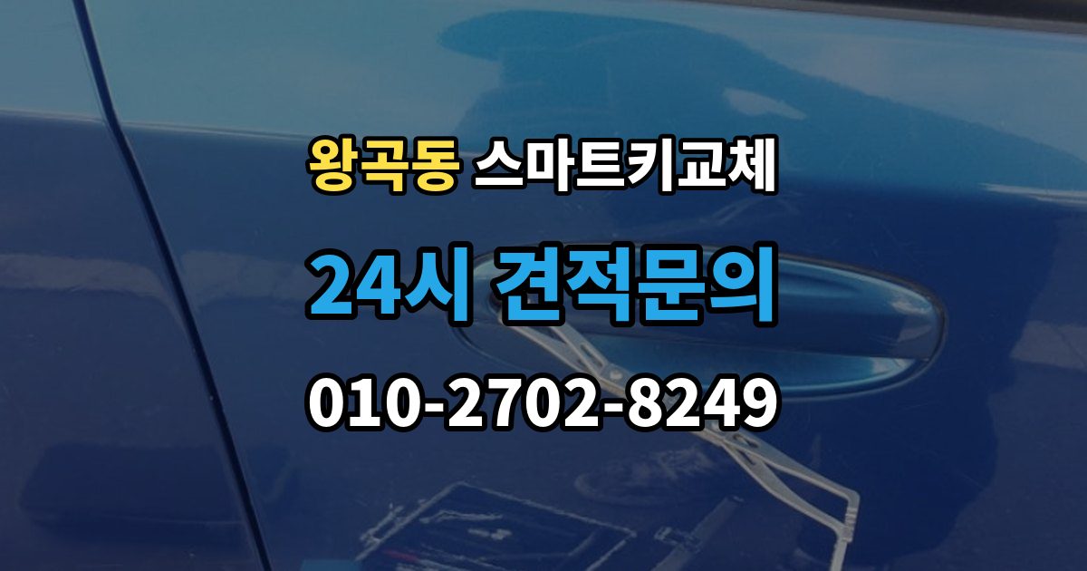 왕곡동 스마트키 교체 출장 안내 - 잠금 상태에서 무리 없이 열어야 할 경우