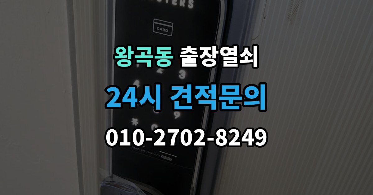 왕곡동 출장 열쇠 문이 열린 뒤 보안 상태를 다시 확인하는 절차