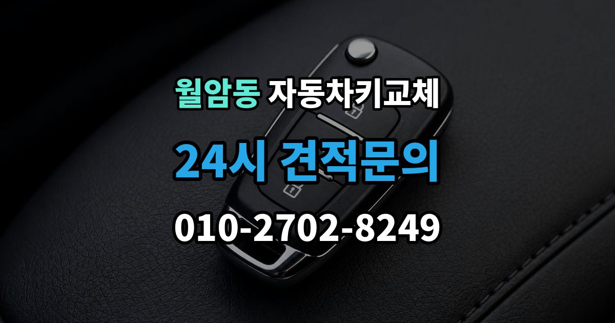 의왕시 월암동 자동차키 교체 시동이 안 되고 잠금만 풀릴 때 점검