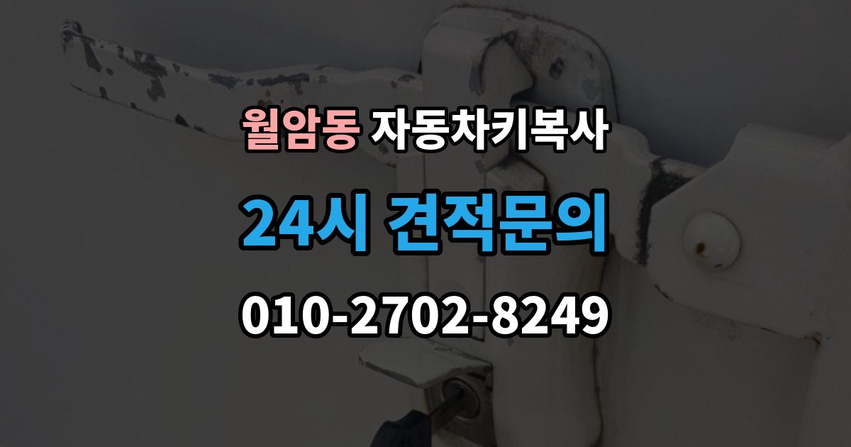 의왕시 월암동 자동차키 복사 출장 안내 - 예비키를 마련해두면 좋은 때