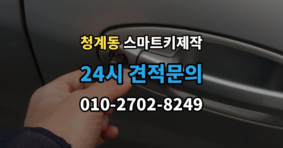 의왕시 청계동 스마트키 제작 차종에 따라 다른 원격 기능 확인법