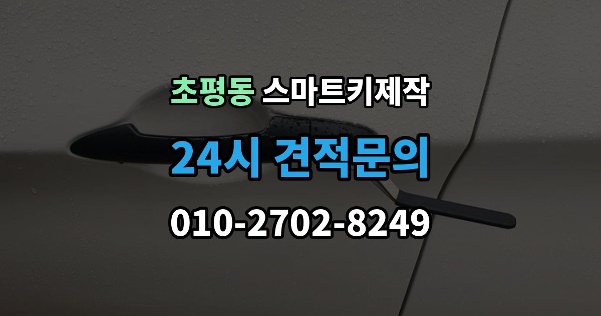 초평동 스마트키 제작 경고등 점등 시 함께 확인할 항목