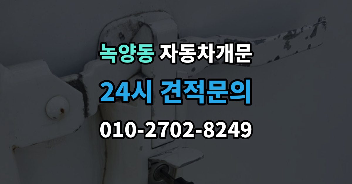 녹양동 자동차 문 잠김 잠금 상태를 스스로 점검하는 방법