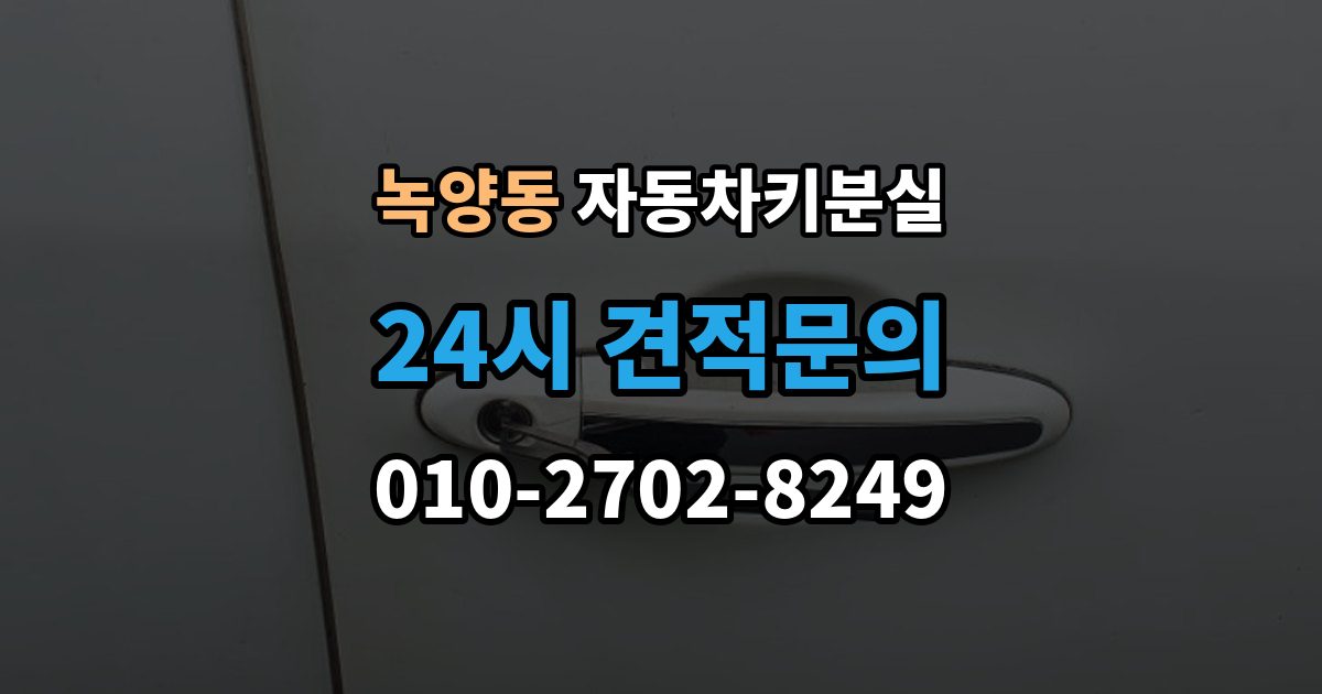녹양동 차 키 잃어버렸을 때 차량 등록증 없이 상담하는 법