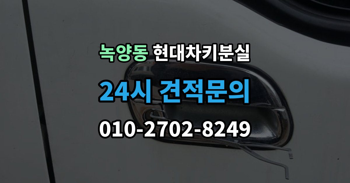 녹양동 현대 차키 분실 출장 안내 - 지갑 속 스마트키를 찾기 전 확인할 장소