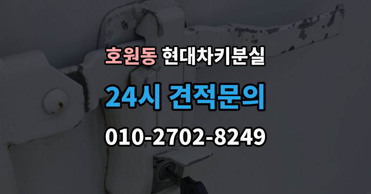 호원동 현대 차키 분실 앱에 차량이 안 보일 때 살펴볼 설정