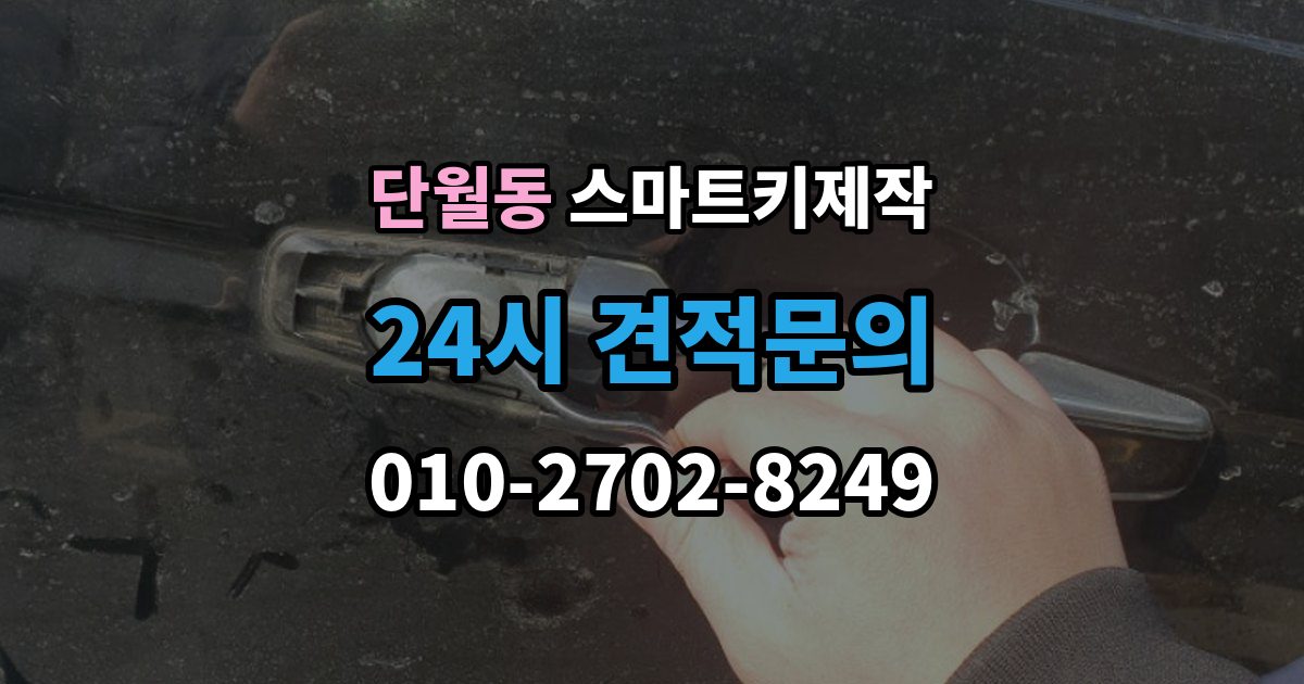 이천시 단월동 스마트키 제작 차종에 따라 달라지는 버튼 수와 원격 기능