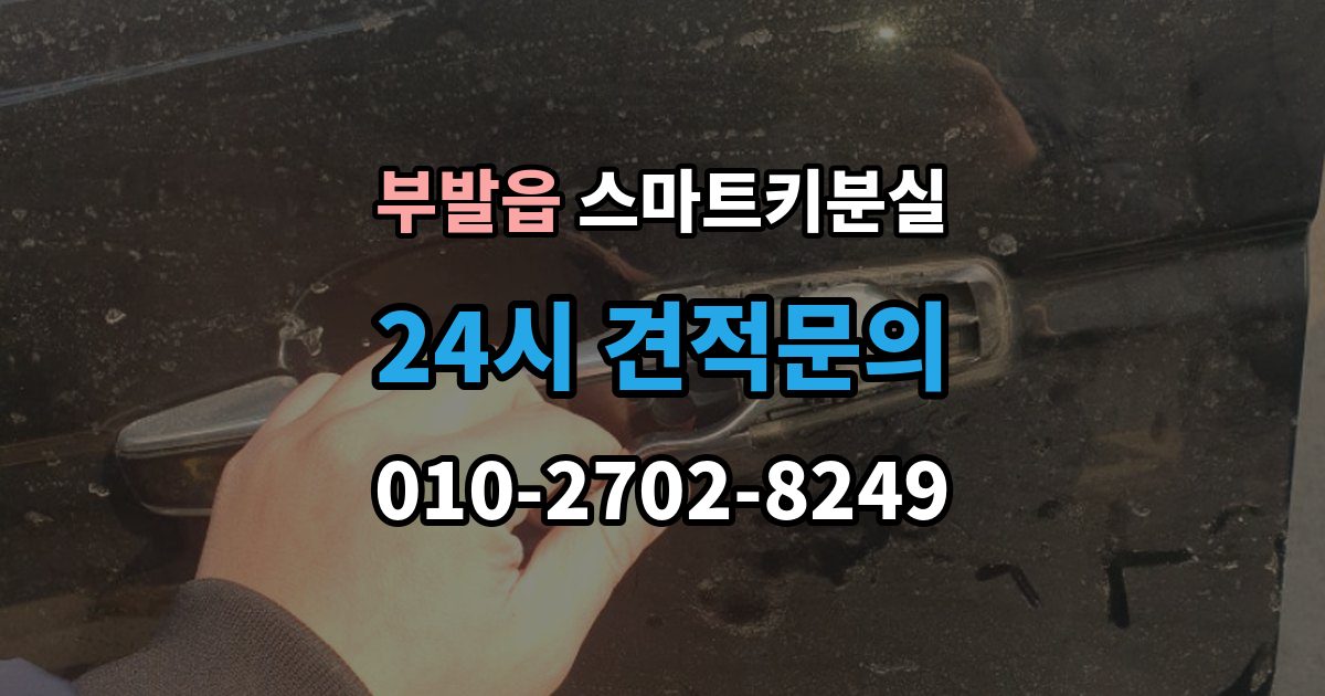 부발읍 스마트키 분실 출장 안내 - 버튼 반응이 둔할 때 점검할 항목