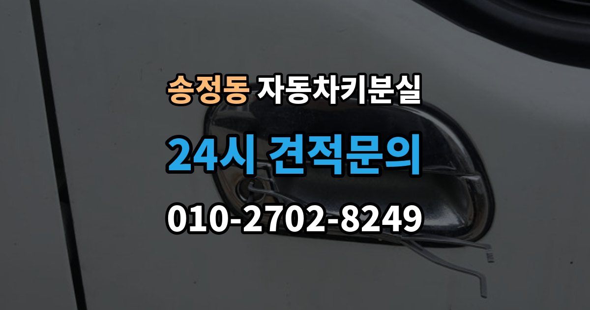 이천시 송정동 차 키 잃어버렸을 때 임시 대응과 정식 재발급 차이