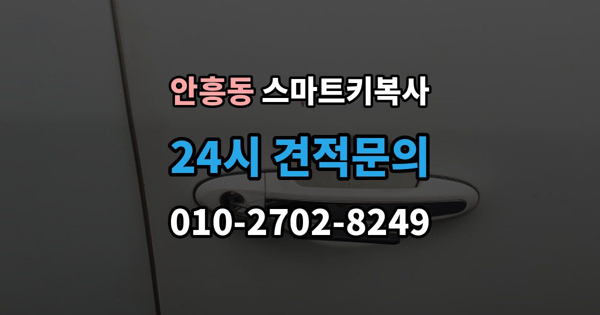 이천시 안흥동 스마트키 복사 경고등이 뜰 때 대처법