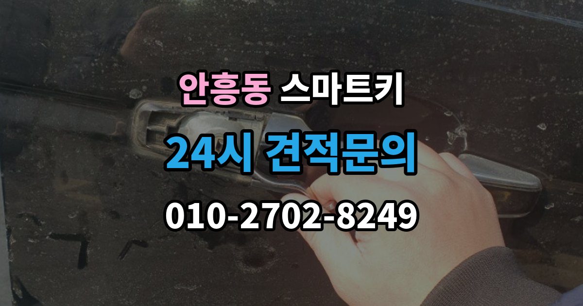 이천시 안흥동 스마트키 등록 후 반응이 느릴 때 점검 순서