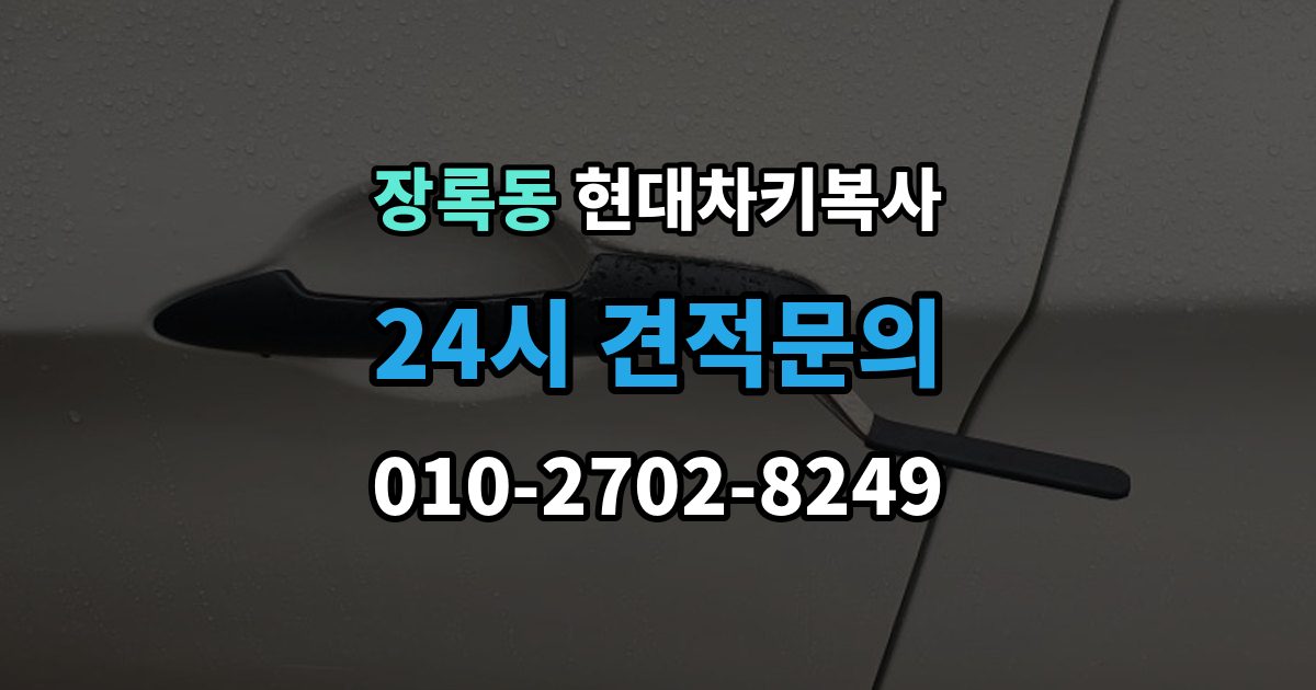 장록동 현대 차키 복사 출장 안내 - 차종별 키칩 등록이 달라지는 이유