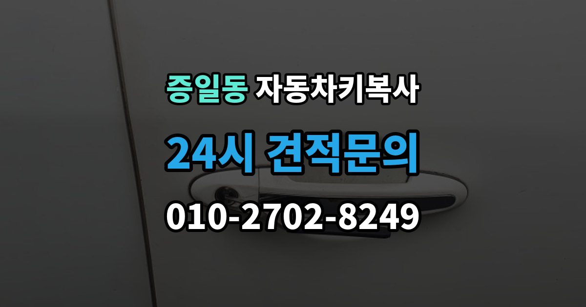 증일동 자동차키 복사 출장 안내 - 시동용 키와 문열림용 키의 차이