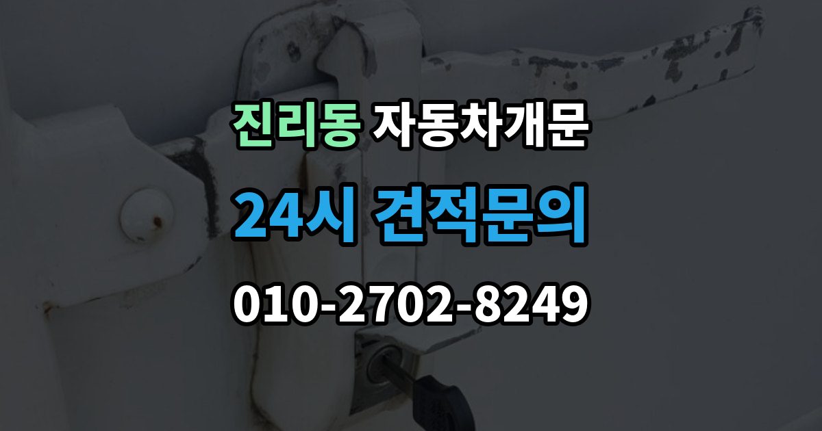진리동 자동차 문 잠김 잠금 상태를 스스로 점검하는 방법