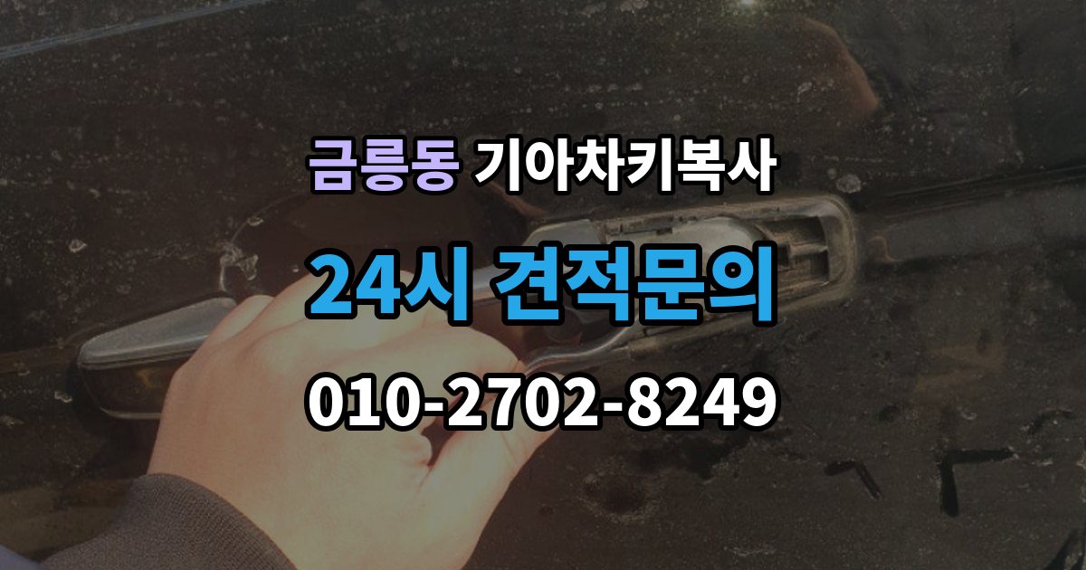 파주시 금릉동 기아 차키 복사 출장 안내 - 키칩 등록이 필요한 대표 사례