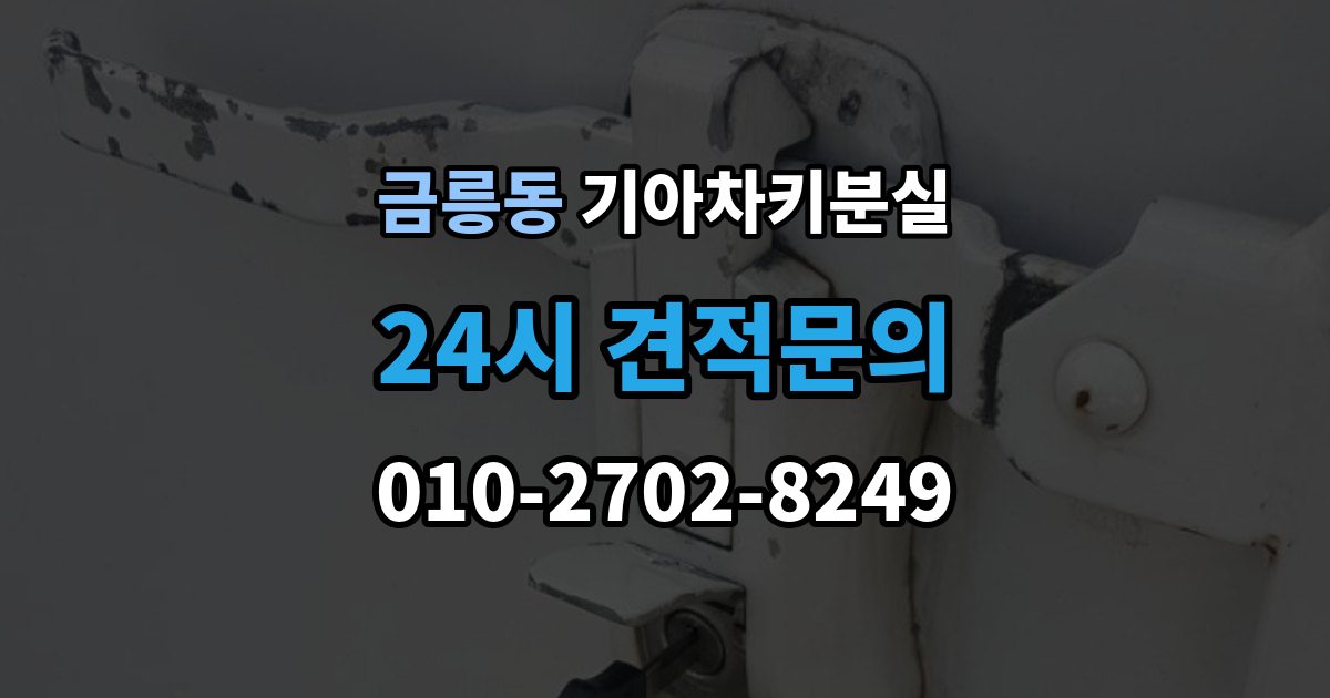 파주시 금릉동 기아 차키 분실 도어는 열리는데 키가 인식되지 않을 때