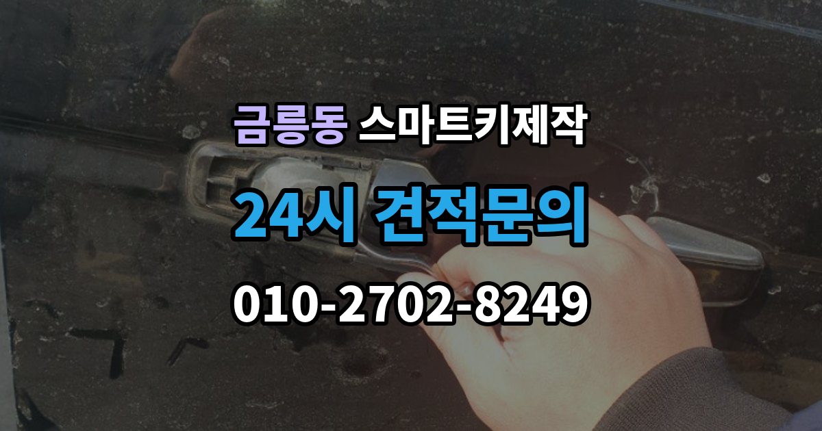 파주시 금릉동 스마트키 제작 이모빌라이저 오류 진단 체크 포인트
