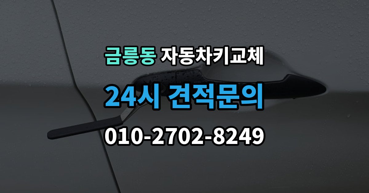 파주시 금릉동 자동차키 교체 가족 차량이라면 확인할 서류