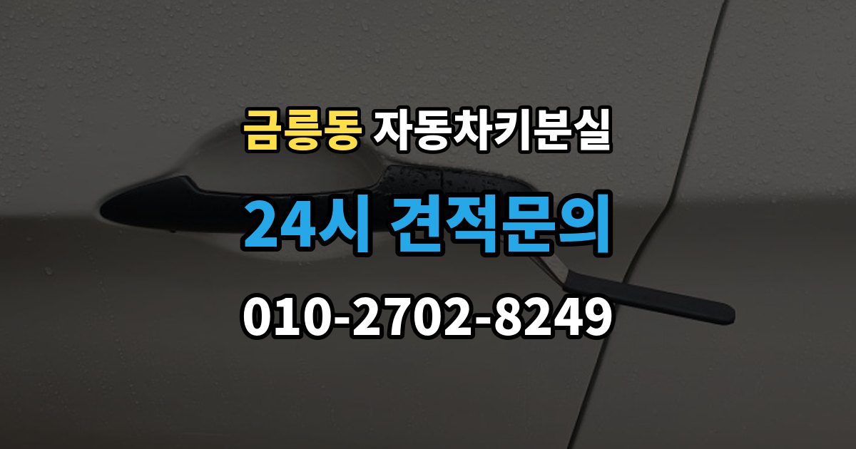 파주시 금릉동 자동차키 분실 추가 제작이 필요한 대표 사례