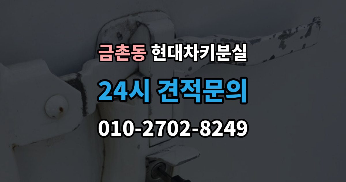 금촌동 현대 차키 분실 배터리 이상인지 진짜 분실인지 먼저 보는 법