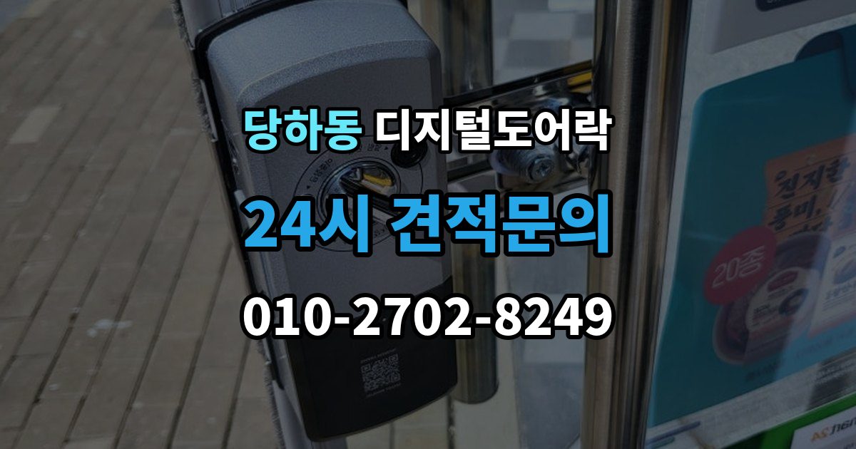파주시 당하동 디지털 도어락 출장 안내 - 무타공 제품 장단점과 설치 전 확인할 점
