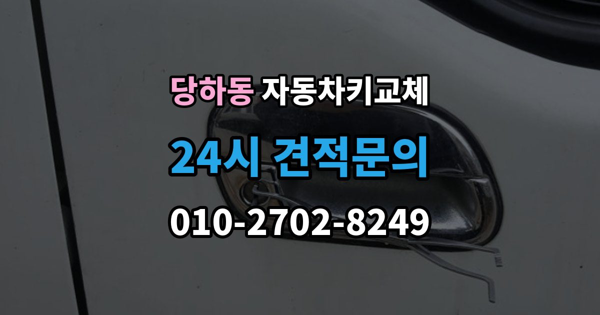 파주시 당하동 자동차키 교체 열쇠공 선택할 때 보는 항목