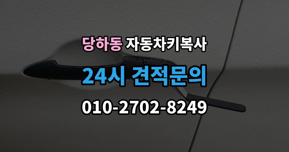 파주시 당하동 자동차키 복사 접촉 불량 증상과 키 상태 확인법