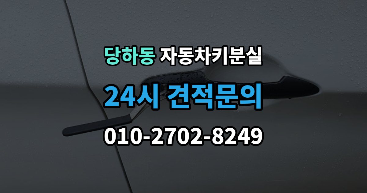 파주시 당하동 자동차키 분실 새로 맞출 때 확인할 옵션