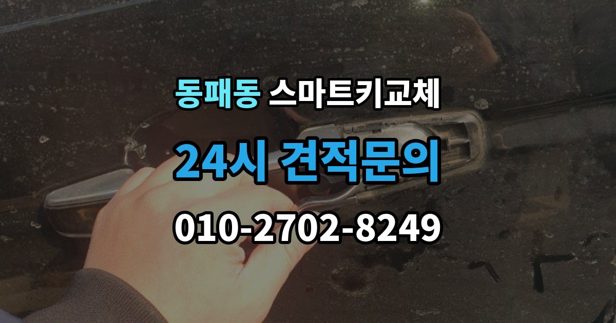 동패동 스마트키 교체 출장 안내 - 상태에서 안전하게 문 잠김을 푸는 기준