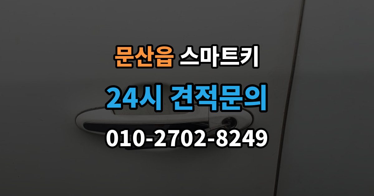 파주시 문산읍 스마트키 분실했을 때 먼저 할 일