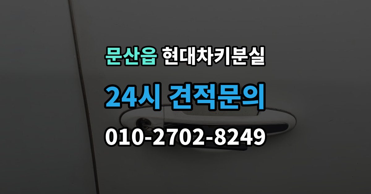 파주시 문산읍 현대 차키 분실 키 한 개만 남았을 때 예방해야 할 일