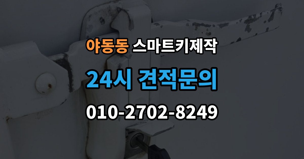 야동동 스마트키 제작 경고등 점등 시 함께 확인할 항목