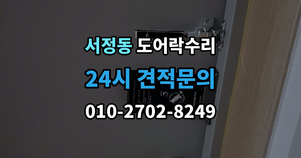 평택시 서정동 도어락 수리 잠금 해제 반복 증상에 대한 기본 점검