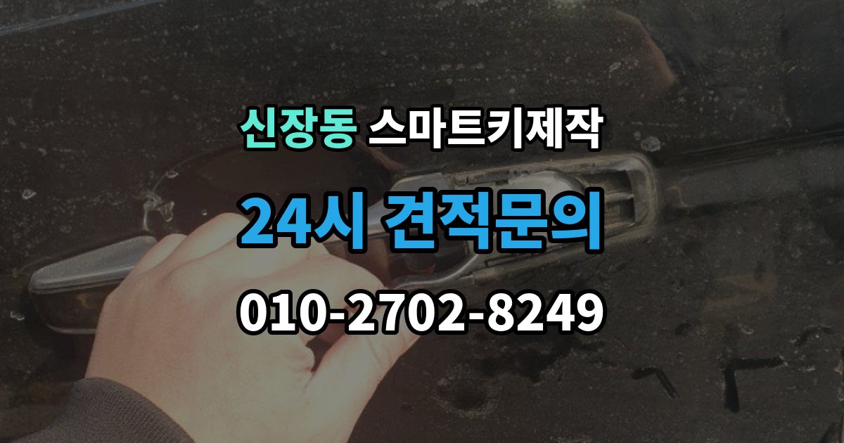 평택시 신장동 스마트키 제작 차종에 따라 달라지는 버튼 수와 원격 기능