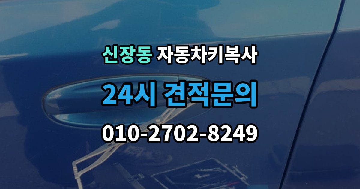평택시 신장동 자동차키 복사 출장 안내 - 차종별로 복사 가능 여부가 달라지는 이유