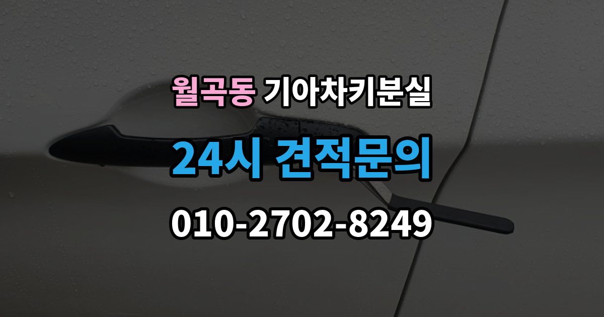 월곡동 기아 차키 분실 출장 안내 - 찾은 뒤에도 재등록이 필요한 경우