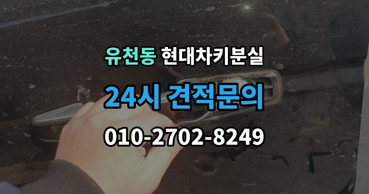 평택시 유천동 현대 차키 분실 디지털키 연동 가능 범위와 제한 살펴보기