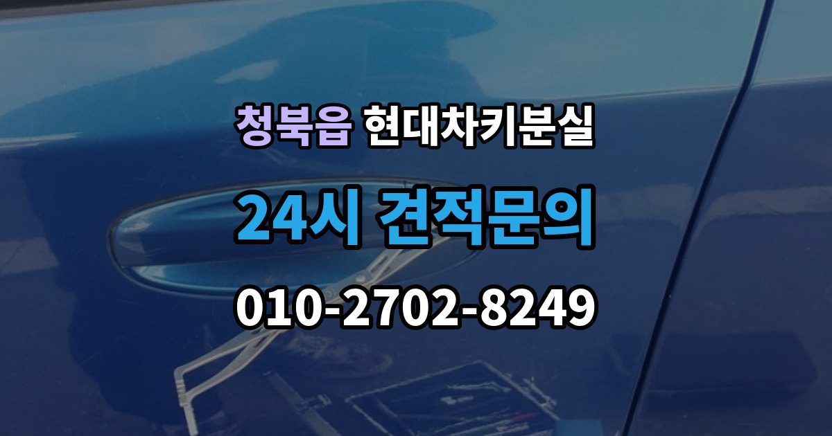 청북읍 현대 차키 분실 키 한 개만 남았을 때 예방해야 할 일