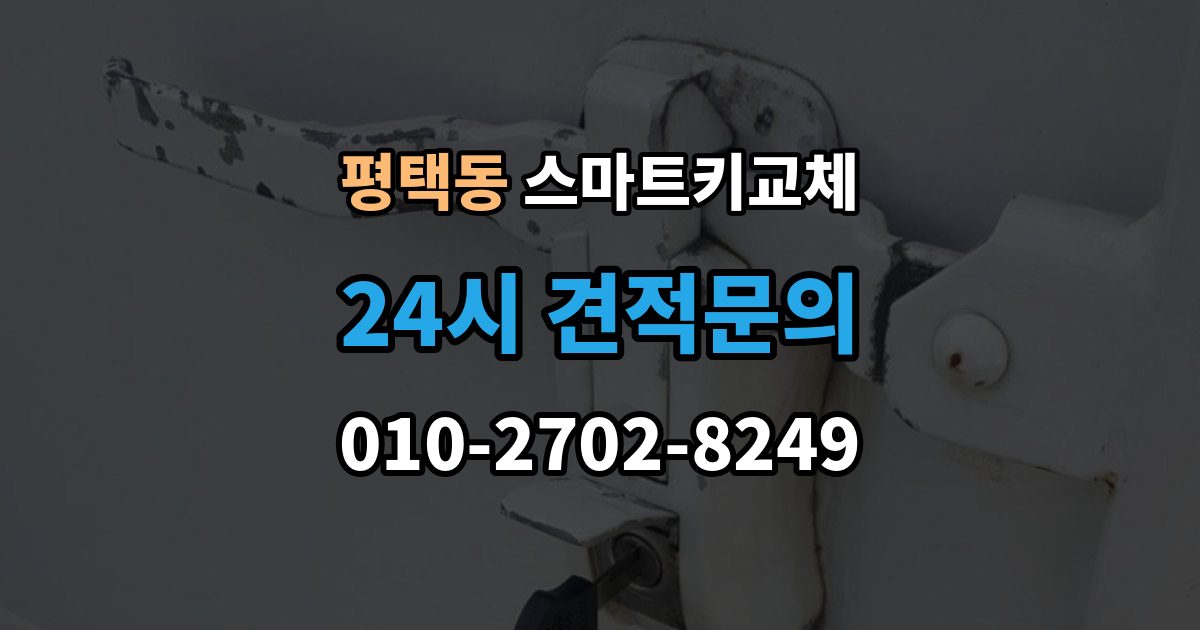 평택동 스마트키 교체 출장 안내 - 등록 장비가 필요한 이유