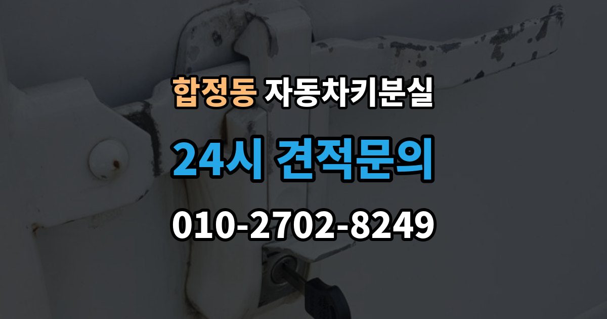 평택시 합정동 차 키 잃어버렸을 때 야간에 잃어버렸을 때 확인할 점