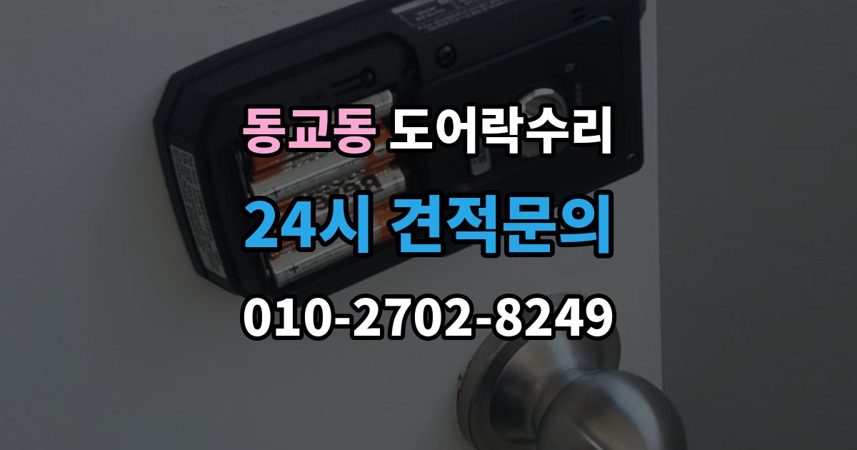 포천시 동교동 도어락 수리 잠금 상태 표시가 불안정할 때 보는 항목