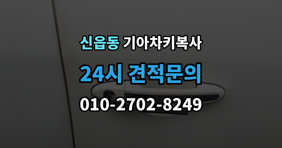 신읍동 기아 차키 복사 출장 안내 - 현장 방문으로 가능한 상황과 제한