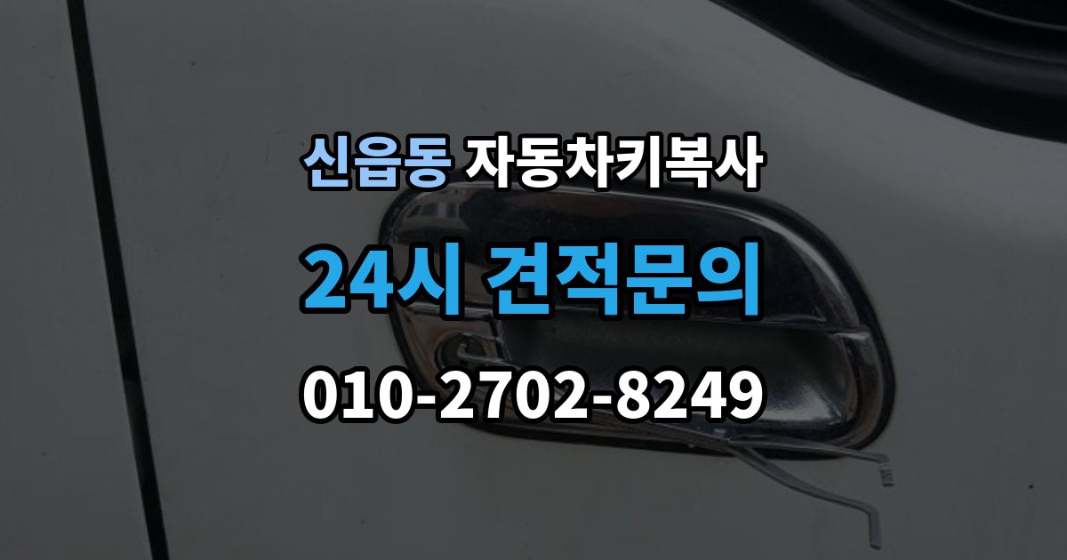 신읍동 자동차키 복사 출장 안내 - 키 복제 후 시동 반응까지 확인하는 과정