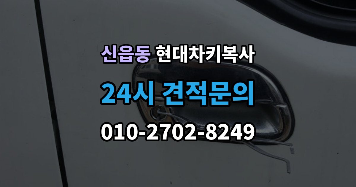 신읍동 현대 차키 복사 출장 안내 - 현장 방문 서비스가 유리한 상황