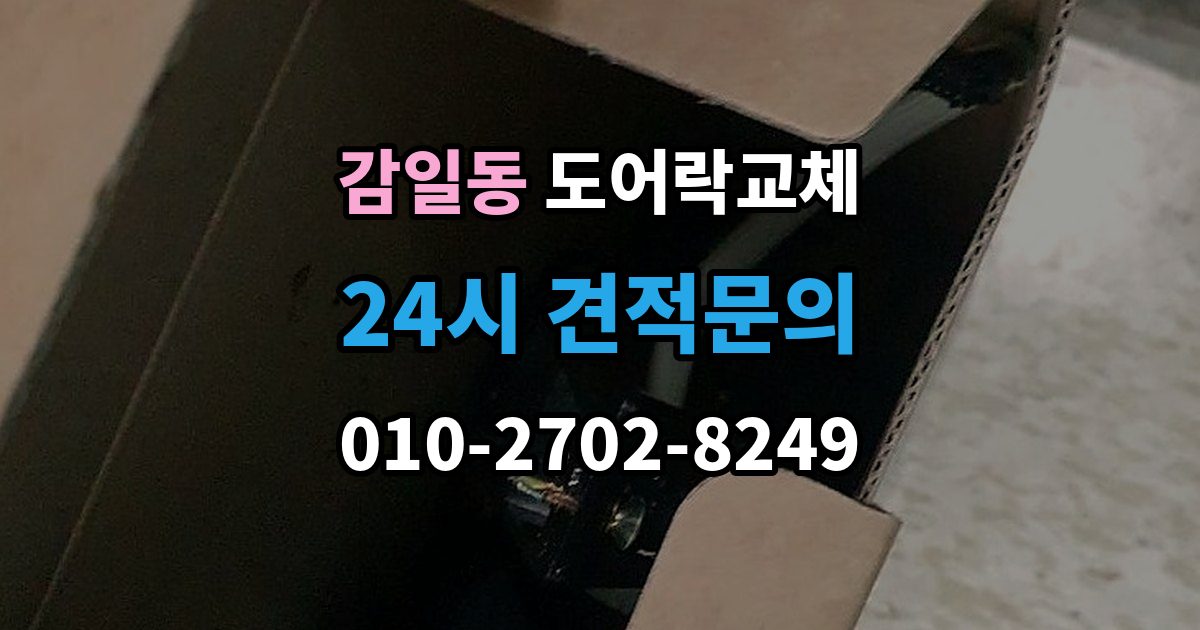 감일동 도어락 교체 출장 안내 - 아파트 도어락 교체