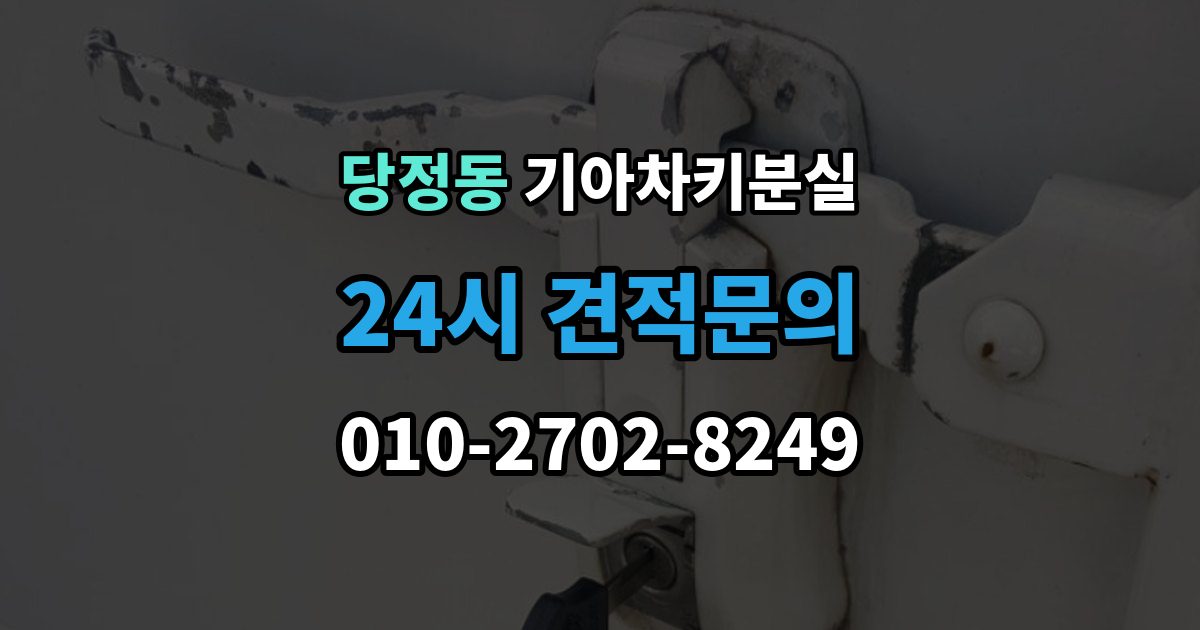 하남시 당정동 기아 차키 분실 출장 안내 - 스마트키 앱 연동 상태 확인이 필요한 경우