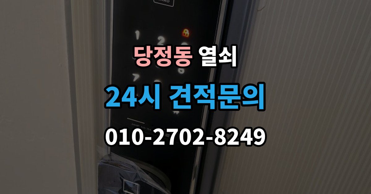 하남시 당정동 열쇠 현장 도착 전 사진 전달이 도움이 되는 이유